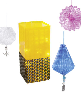 3D-folie, dikte: 150 micron, 230 x 330 mm, geassorteerde kleuren