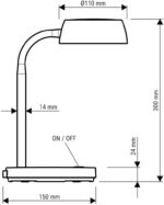 MAUL LED-bureaulamp MAULabby, wit
