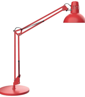 MAUL LED-bureaulamp MAULstudy, met voet, rood