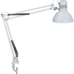 MAUL LED-bureaulamp MAULstudy, met klemvoet, wit
