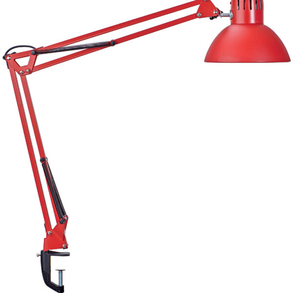 MAUL LED-bureaulamp MAULstudy, met klemvoet, rood