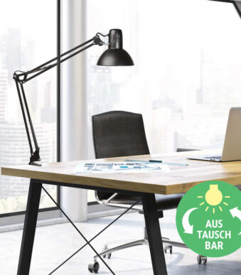 MAUL Bureaulamp met klemvoet LED E27 10W