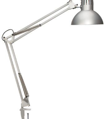 MAUL LED-bureaulamp MAULstudy, met klemvoet, zilver