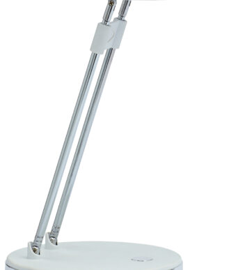 MAUL LED-bureaulamp MAULpuck, sokkel, wit