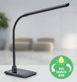 MAUL LED-bureaulamp MAULpirro, zwart, met voet