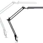 MAUL LED-bureaulamp MAULatlantic, met klemvoet, wit