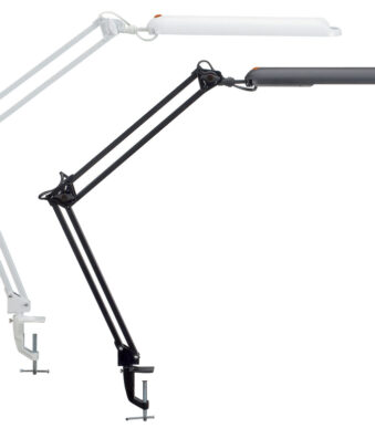 MAUL LED-bureaulamp MAULatlantic, met klemvoet, wit