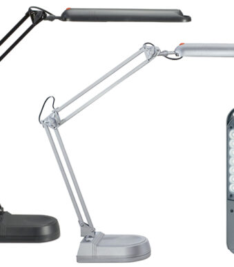 MAUL LED-bureaulamp MAULatlantic, met sokkel, zwart