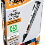 BIC permanent-marker 2000 Ecolutions, ronde punt, 4 in etui