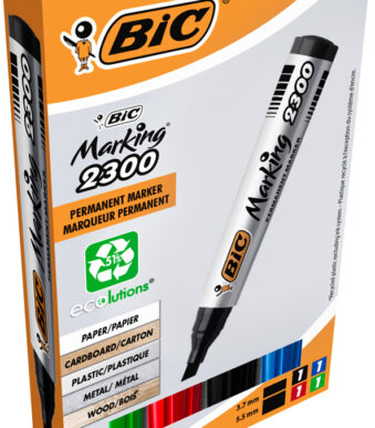 BIC permanent-marker 2300 Ecolutions, wigpunt, 4 in etui