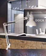 MAUL bureaulamp MAULstudy, met klemvoet, wit