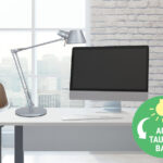 MAUL LED-bureaulamp MAULrock, met voet, zilver