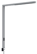 MAUL staande LED-lamp MAULsirius, zilver, met klemvoet