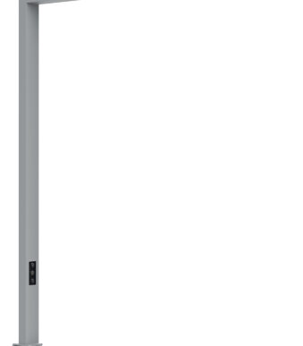 MAUL staande LED-lamp MAULsirius, zilver, met klemvoet