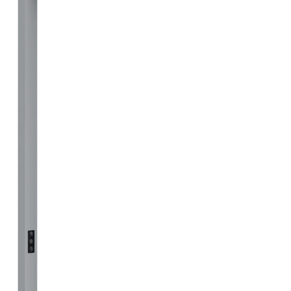 MAUL staande LED-lamp MAULsirius, zilver, met klemvoet