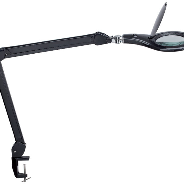 MAUL LED-loeplamp MAULmakro, met klemvoet, zwart