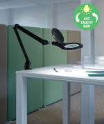 MAUL LED-loeplamp MAULmakro, met klemvoet, zwart