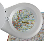 MAUL LED-loeplamp MAULviso, klemvoet, wit