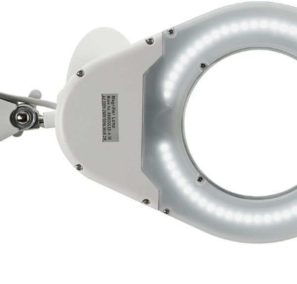 MAUL LED-loeplamp MAULviso, met voet, wit