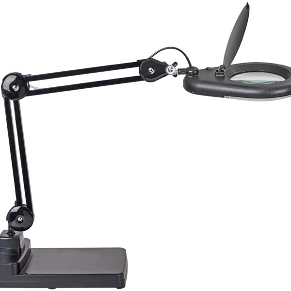 MAUL LED-loeplamp MAULviso, met voet, zwart