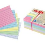 Gerecyclede gestreepte fiches A6 - gesorteerd