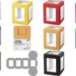 Kartonnen lampionvorm, 135 x 135 x 180 mm, wit