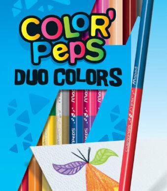 Maped driehoekig kleurpotlood COLOR'PEPS DUO, 12 stuks in doosje