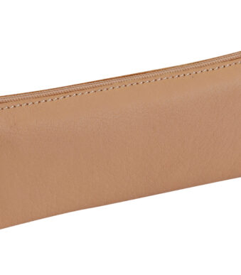 Clairefontaine Pennenetui, plat, natuurleder.