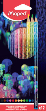 Maped driehoekige-kleurpotloden DEEPSEA PARADISE, 12 stuks in doosje