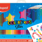 Maped driehoekige kleurpotloden COLOR'PEPS, 48 in blikje