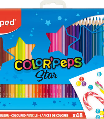 Maped driehoekige kleurpotloden COLOR'PEPS, 48 in blikje