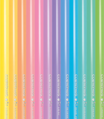 Maped driehoekige kleurpotloden COLOR'PEPS Pastel, 12 in kartonnen doosje