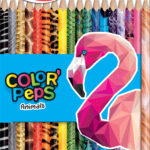 Maped driehoekige kleurpotloden COLOR´PEPS Animals, 18 in kartonnen doosje