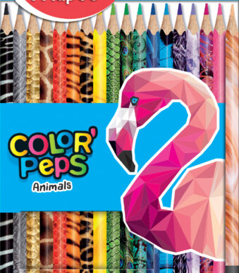 Maped driehoekige kleurpotloden COLOR´PEPS Animals, 18 in kartonnen doosje