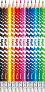 Maped driehoekige kleurpotloden COLOR'PEPS, radeerbaar, 12 in etui