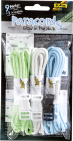 Paracord set 'gloeit in het donker', gekleurd geassorteerd