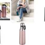 Geïsoleerde drinkfles Stadsfles met lus, vintageroze