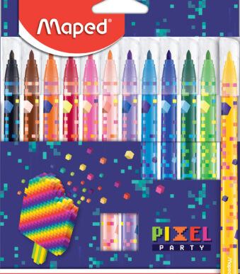 Maped viltstift PIXEL PARTY, 12 in doosje