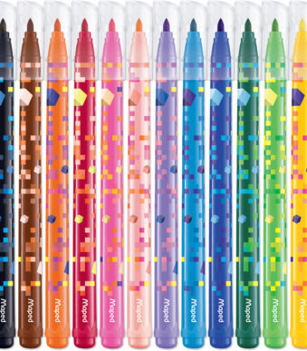 Maped viltstift PIXEL PARTY, 12 in doosje