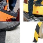 Antislipband DURALINE GRIP+, 25 mm, geel/zwart