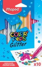 Maped Glinstervezel Stiften COLOR'PEPS, etui met 10 stuks