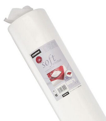 Tafelloper 'soft selection', op rol, wit