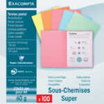 EXACOMPTA documentenomslag SUPER 60, DIN A4, 60 g/m2, assorti