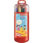 Stabilo driekleurpotloden dik, doos met 15 stuks