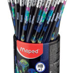 Maped potlood DEEPSEA PARADISE, met vlakgum, HB, 72 stuks in koker