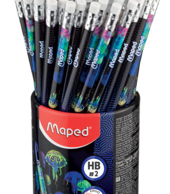 Maped potlood DEEPSEA PARADISE, met vlakgum, HB, 72 stuks in koker