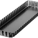 GastroMax taartenbodemvorm, rechthoekig, van carbonstaal, grijs