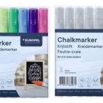 EUROPEL krijtmarker 15 mm, 8 stuks in etui, kleuren assorti