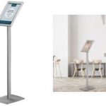 EUROPEL - Informatiestandaard met klapframe - A3 - Kleur: Zilver