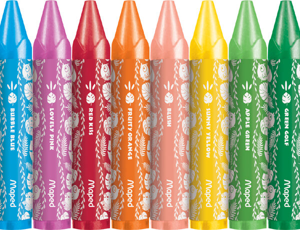 Maped waxkrijt JUNGLE fever JUMBO, 12 stuks in doosje